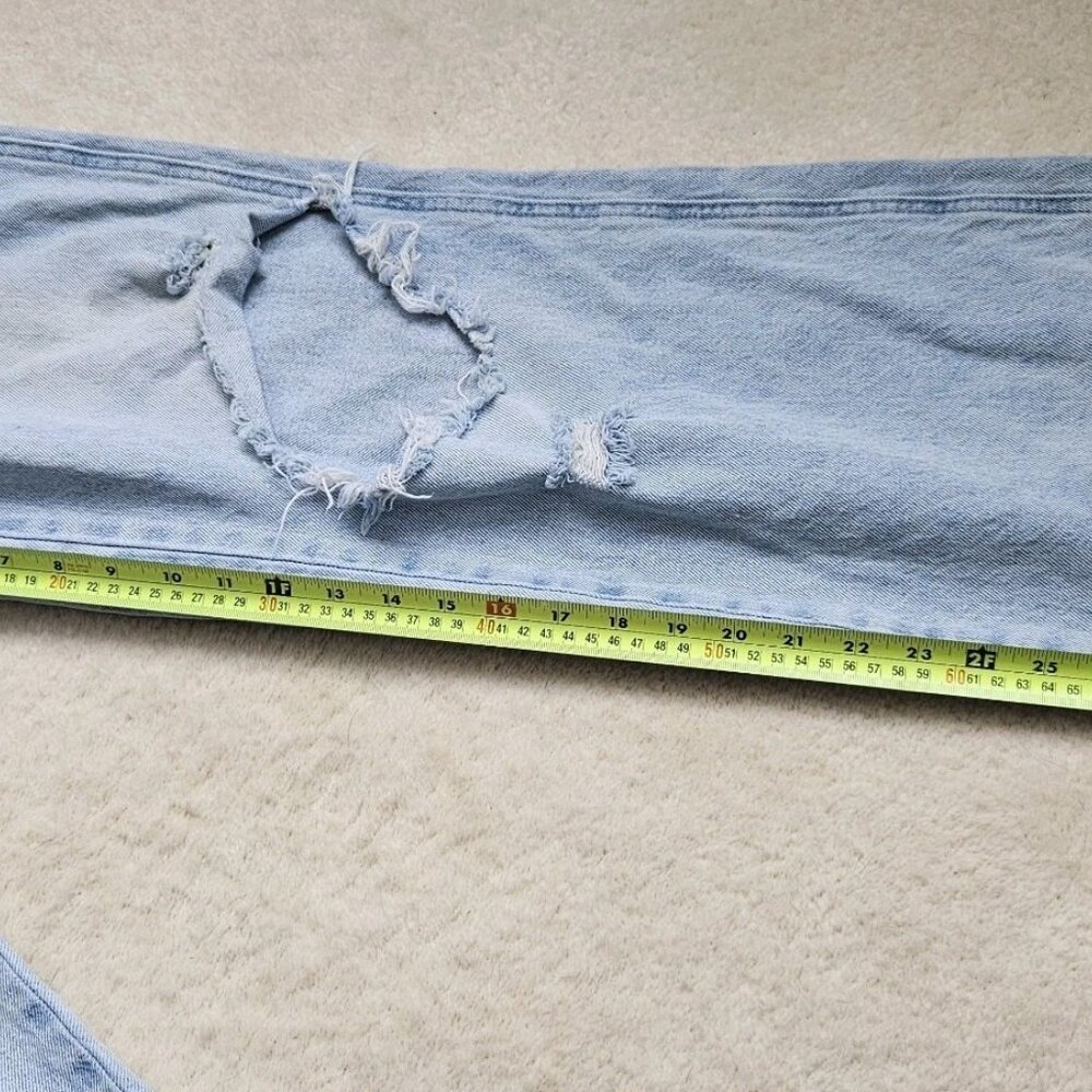 Pacsun Casey Low Rise Baggy WideLeg Distressed Denim Jeans, Womens Size 26 - Picture 3 of 9